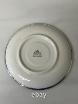 Antique Art Deco Rosenthal Silver Overlay Red Cup/ Saucer Demitasse 1 1/2 Selb