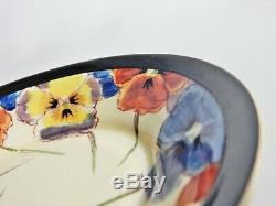 Antique Art Deco Royal Doulton Pansy D4049 Coffee Demitasse Duo Cup Saucer Dish