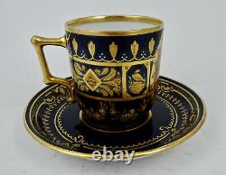 Antique Austrian Demitasse Cup & Saucer, Vienna Style