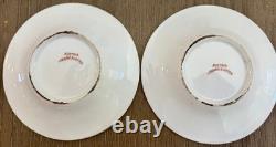 Antique Austrian Portrait Demitasse Cups Saucers Higgins Seiter Green Gold