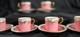 Antique Aynsley 5 Demitasse Cups & Saucers Sets Pompadour Pink C1728 C1891