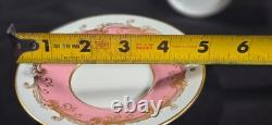 Antique Aynsley 5 Demitasse Cups & Saucers Sets Pompadour Pink C1728 c1891