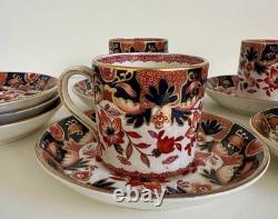 Antique Booths Rajah Demitasse Set 8 Cups & 11 Saucers Imari Style England