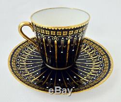 Antique Brown, Westhead & Moore Demitasse Cup & Saucer