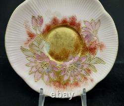 Antique CAC Belleek Demitasse Cup & Saucer, Nouveau