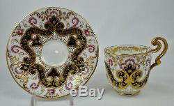 Antique Cauldon Demitasse Cup & Saucer