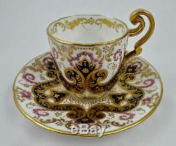 Antique Cauldon Demitasse Cup & Saucer