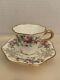 Antique Coalport Demitasse Cup & Saucer, Roses And Heavily Gilded Handle & Trim