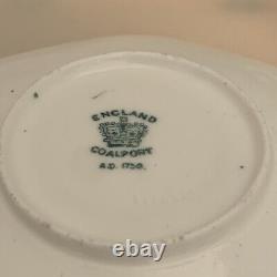Antique Coalport Demitasse Cup & Saucer, Roses and heavily Gilded handle & Trim