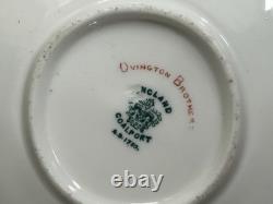 Antique Coalport HP Landscape Gold Encrusted Jeweled Demitasse and Saucer Set