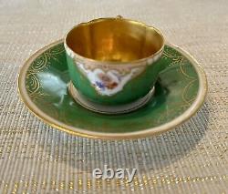 Antique DRESDEN Demitasse Cup & Saucer