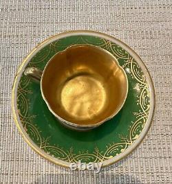 Antique DRESDEN Demitasse Cup & Saucer