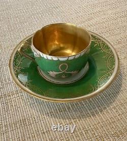 Antique DRESDEN Demitasse Cup & Saucer