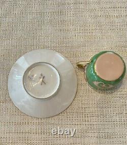 Antique DRESDEN Demitasse Cup & Saucer