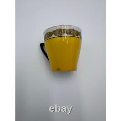 Antique Demitasse Cup & Saucer Lot German Porcelain Gold Gilt Espresso Cups