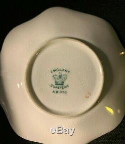 Antique Demitasse Cup and Saucer Coalport England 1900 numbered AD 1750