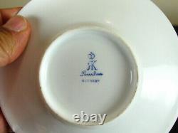 Antique Dresden Demitasse Cup & Saucer Courting Couple Hand Painted