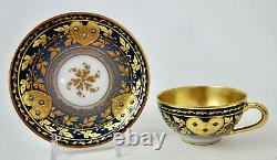 Antique Dresden Demitasse Cup & Saucer, Jeweled