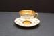 Antique Dresden Gold Gilded Footed Espresso/demitasse Cup & Saucer
