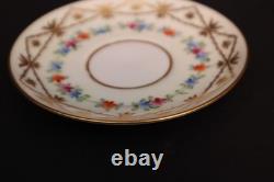 Antique Dresden Gold Gilded Footed Espresso/Demitasse Cup & Saucer