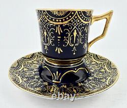 Antique Dresden Trembleuse Demitasse Cup & Saucer