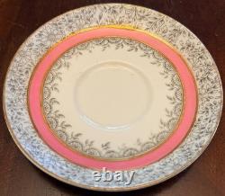 Antique Edwin J D Bodley Burslem Demitasse Cups Saucers Harlequin Set Victorian