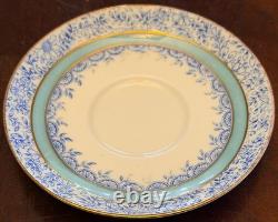 Antique Edwin J D Bodley Burslem Demitasse Cups Saucers Harlequin Set Victorian