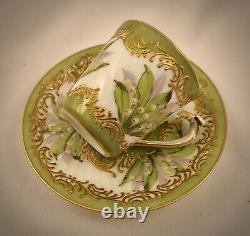 Antique Eugene Clauss Demitasse Cup & Saucer, Lily of the Valley