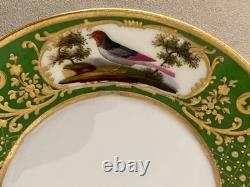 Antique Feuillet Old Paris Sevres Porcelain Demitasse Cups & Saucers Set Of 4