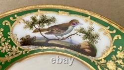 Antique Feuillet Old Paris Sevres Porcelain Demitasse Cups & Saucers Set Of 4