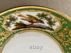 Antique Feuillet Old Paris Sevres Porcelain Demitasse Cups & Saucers Set Of 4