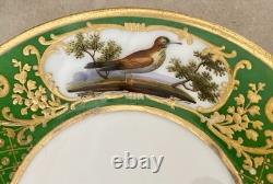 Antique Feuillet Old Paris Sevres Porcelain Demitasse Cups & Saucers Set Of 4