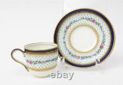 Antique George Jones for Tiffany & Co. Demitasse Set of 4 Cups & Saucers 23253