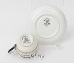 Antique George Jones for Tiffany & Co. Demitasse Set of 4 Cups & Saucers 23253