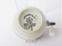 Antique George Jones for Tiffany & Co. Demitasse Set of 4 Cups & Saucers 23253