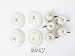 Antique George Jones for Tiffany & Co. Demitasse Set of 4 Cups & Saucers 23253