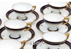 Antique German Porcelain Demitasse Cups & Saucers Rosenthal Set For 12 Luxury