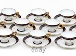 Antique German Porcelain Demitasse Cups & Saucers Rosenthal Set For 12 Luxury