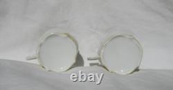 Antique German Porcelain Tea Cup Demitasse and Saucer Set of Four Marked Germany