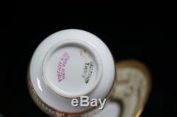 Antique Gorgeous Cauldon for Tiffany English Demitasse Cup & Saucer V1472 -SET A
