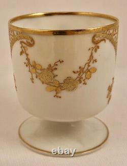 Antique Haviland & Co. Limoges Demitasse Cup & Saucer, Richly Gilded