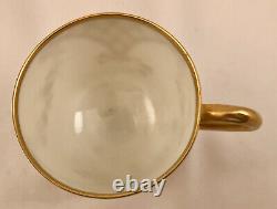 Antique Haviland & Co. Limoges Demitasse Cup & Saucer, Richly Gilded