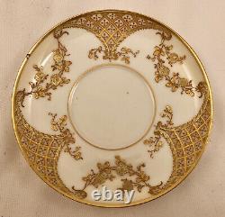 Antique Haviland & Co. Limoges Demitasse Cup & Saucer, Richly Gilded