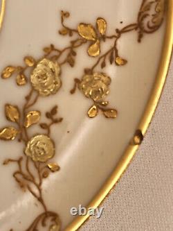 Antique Haviland & Co. Limoges Demitasse Cup & Saucer, Richly Gilded