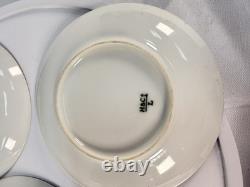 Antique Haviland Limoges Butterfly Handle Demitasse Cup Saucer Lot 3 H&Co 1880s