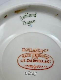 Antique Haviland Limoges Demitasse Cup & Saucer, Roses