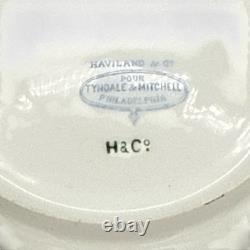 Antique Haviland Tyndale Mitchell Meadow Visitor Butterfly Demitasse Cup Saucer