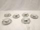 Antique Herend Chinese Bouquet Demitasse Set Green 6 Cups Saucers Vgc
