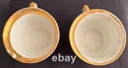 Antique KPM Porcelain Demitasse Cup and Saucer Hand Painted Prob Pre-1847
