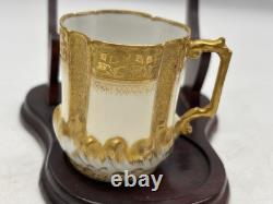 Antique LS&S Limoges France Porcelain Demitasse Cup & Saucer L Straus and Sons